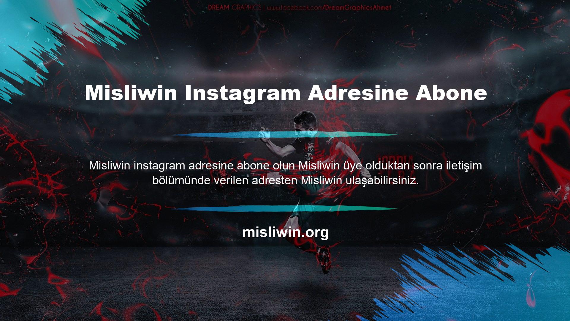 Misliwin, Instagram'da arama yapılarak da bulunabilir