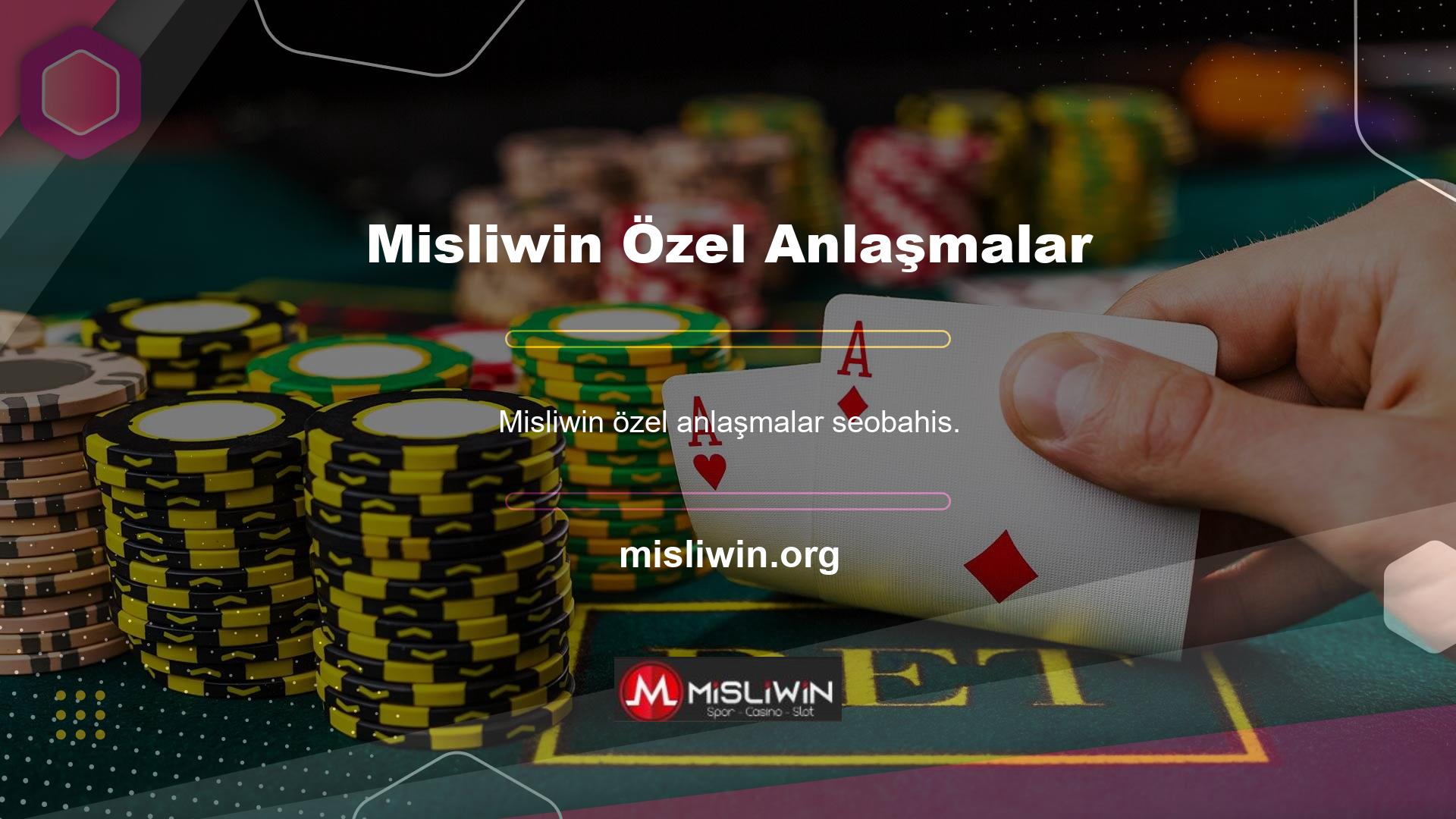 com üyesiyseniz, Misliwin özel bir anlaşma yapabilirsiniz